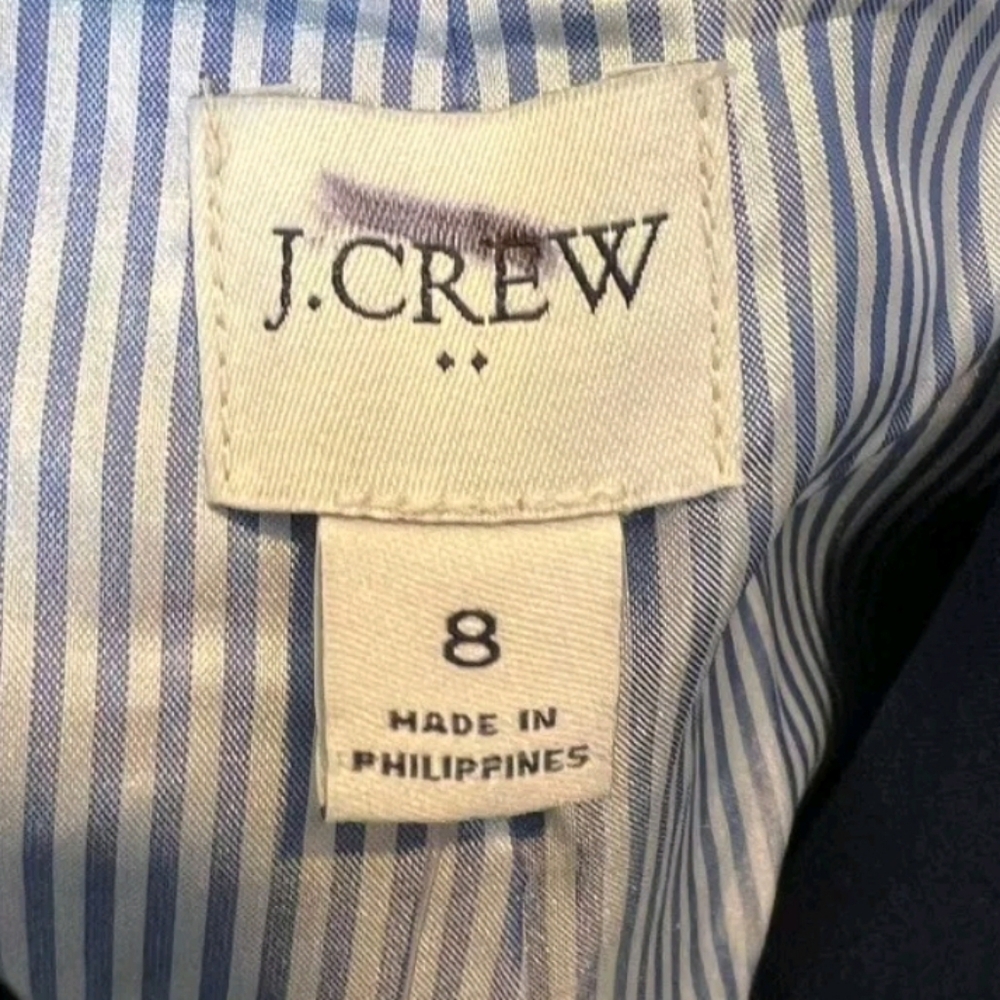 J.Crew Factory $198 Womens Two Button Blazer Navy Size 8 And 6 - Picture 3 of 4